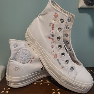 Sz 10.5 Converse Chuck Taylor All Star Hi Top Sneakers Things To Grow No Strings